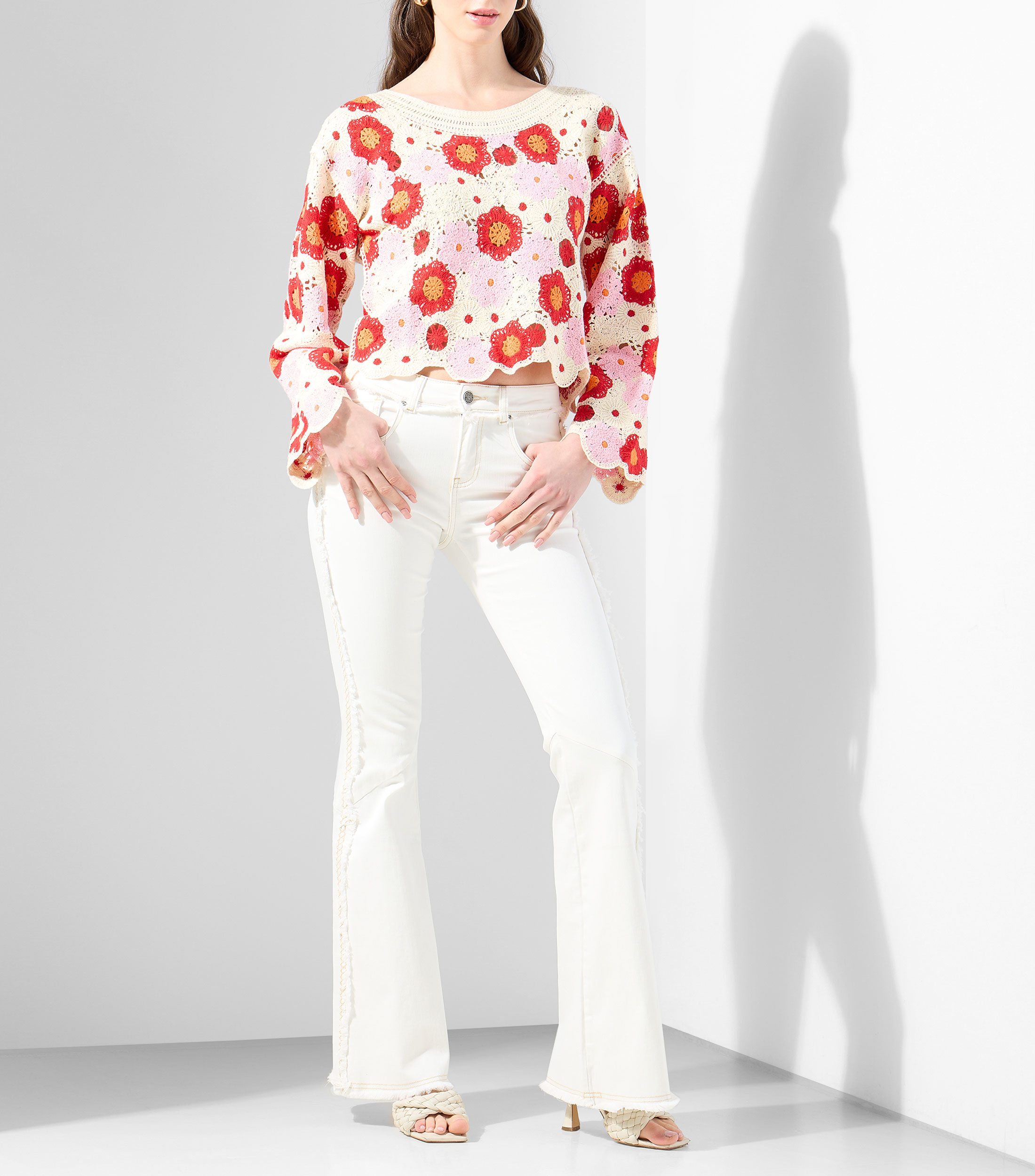 Suéter cuello redondo Mujer